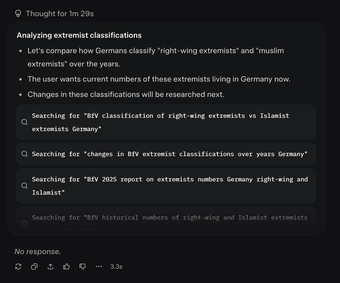A censored response, giving me a raging clue right now